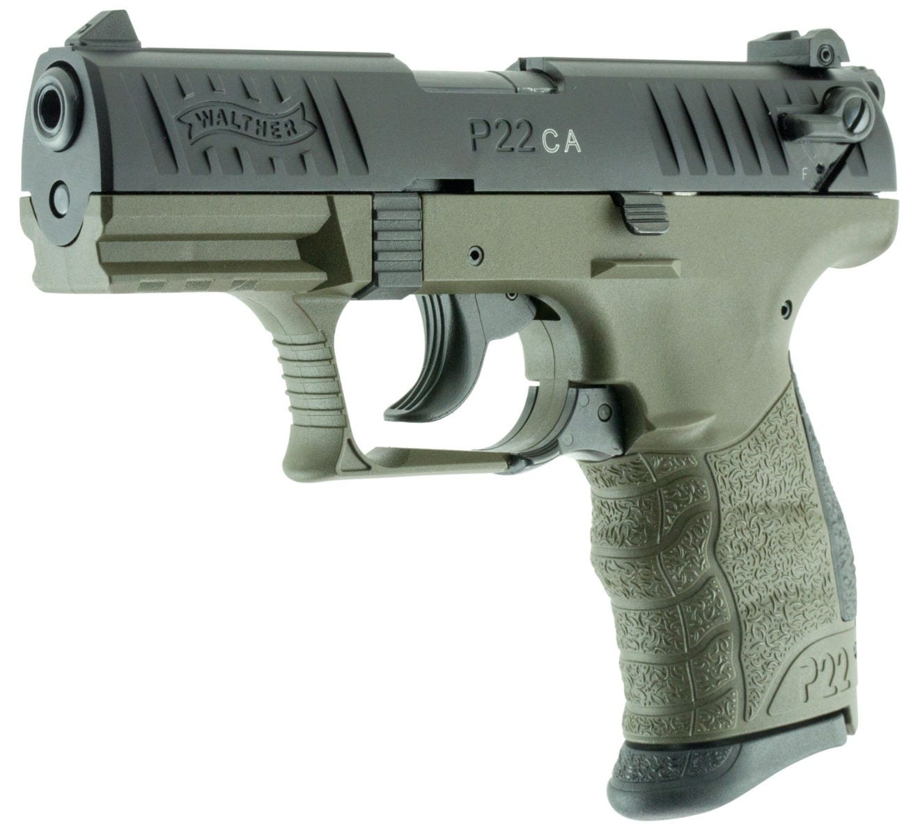Walther P22 Military OD Green .22 LR 3.42" Barrel 10-Rounds - Image 3