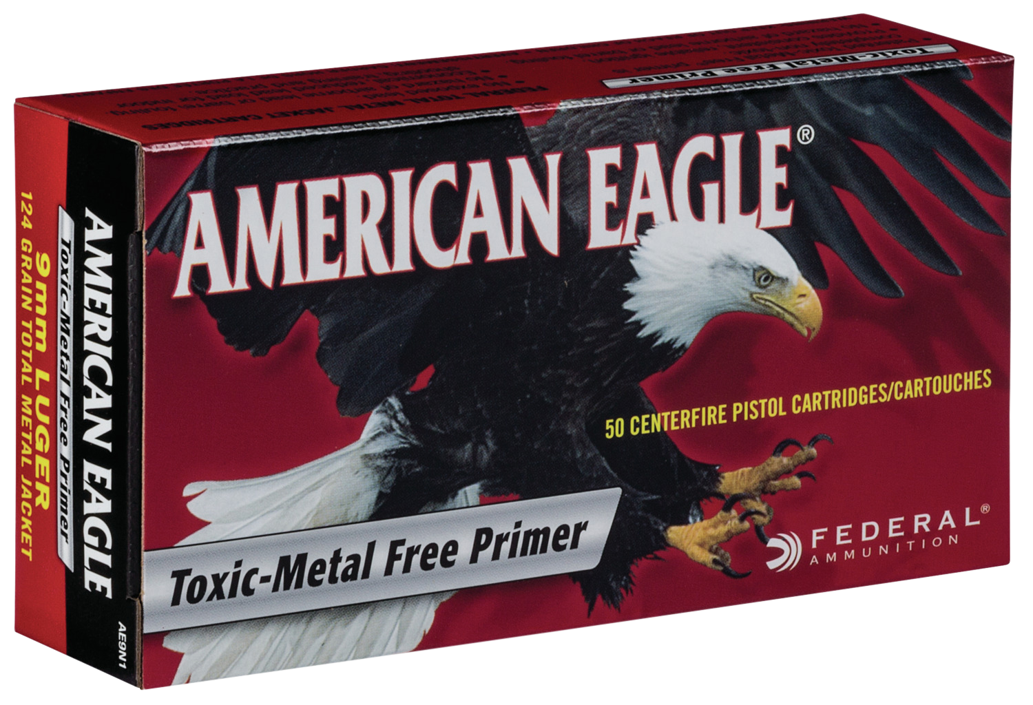 Federal American Eagle Brass .357 Mag 158-Grain 50-Rounds JSP