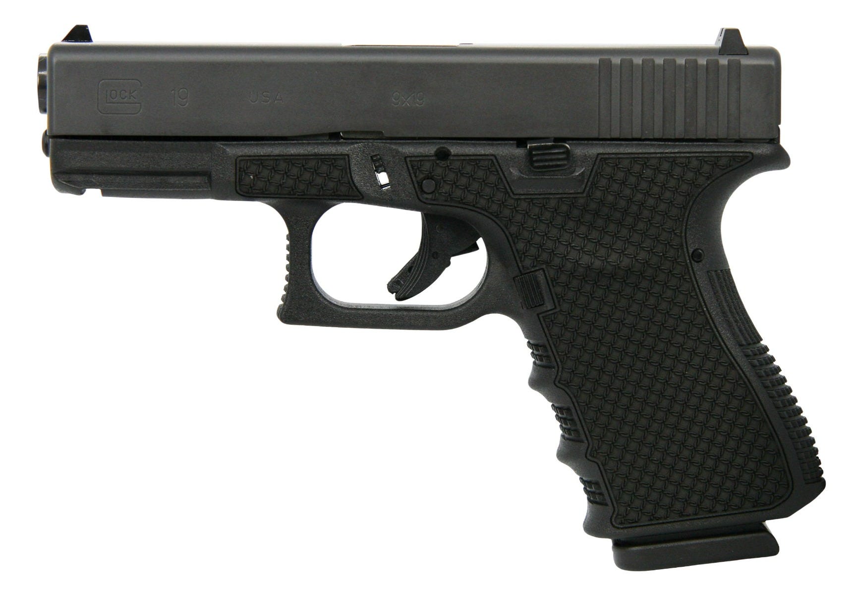 Glock 19 Gen 3 9mm 4.02" Barrel 15-Rounds Chainmail Stippled Frame Austria Made - Image 3