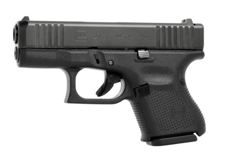 Glock 27 Gen 5 Black .40 SW 3.43" Barrel 9-Rounds Fixed Sights - Image 2