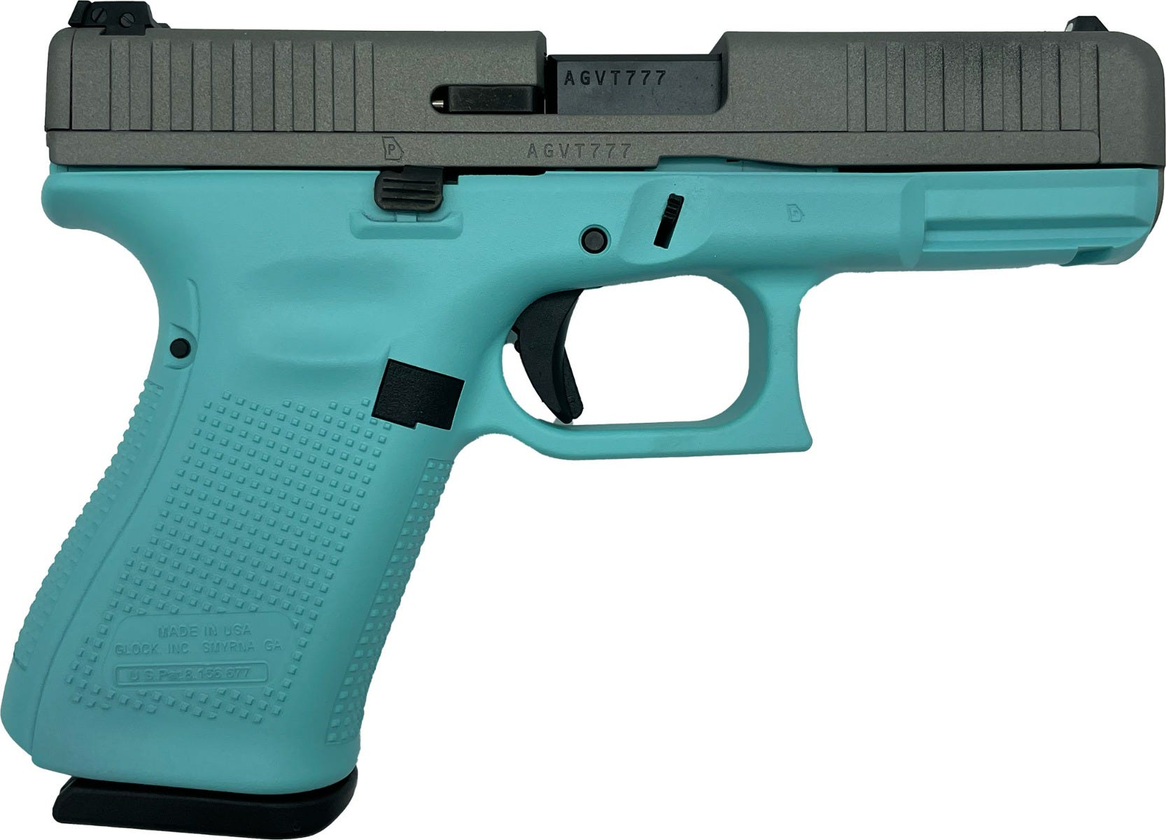 Glock 44 "Tiffany Blue" / Titanium .22 LR 4.02" Barrel 10-Rounds LivenGood Exclusive