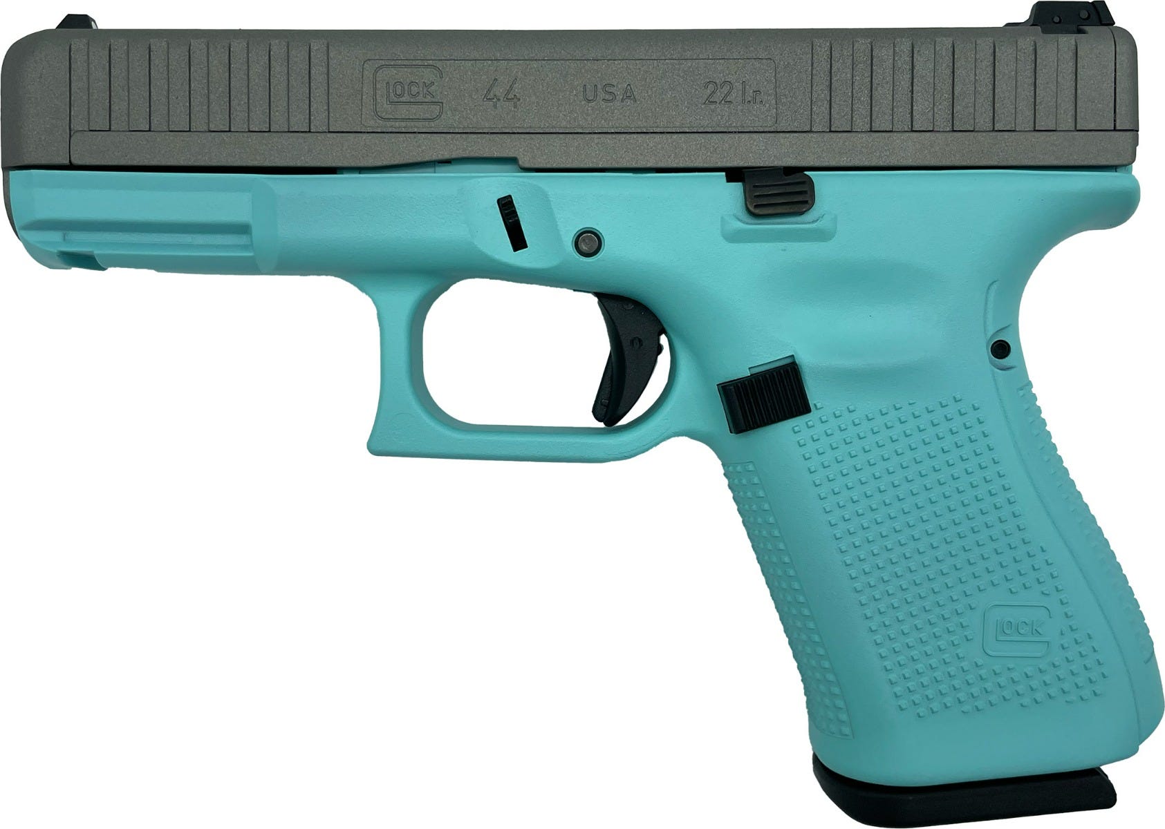 Glock 44 "Tiffany Blue" / Titanium .22 LR 4.02" Barrel 10-Rounds LivenGood Exclusive - Image 2