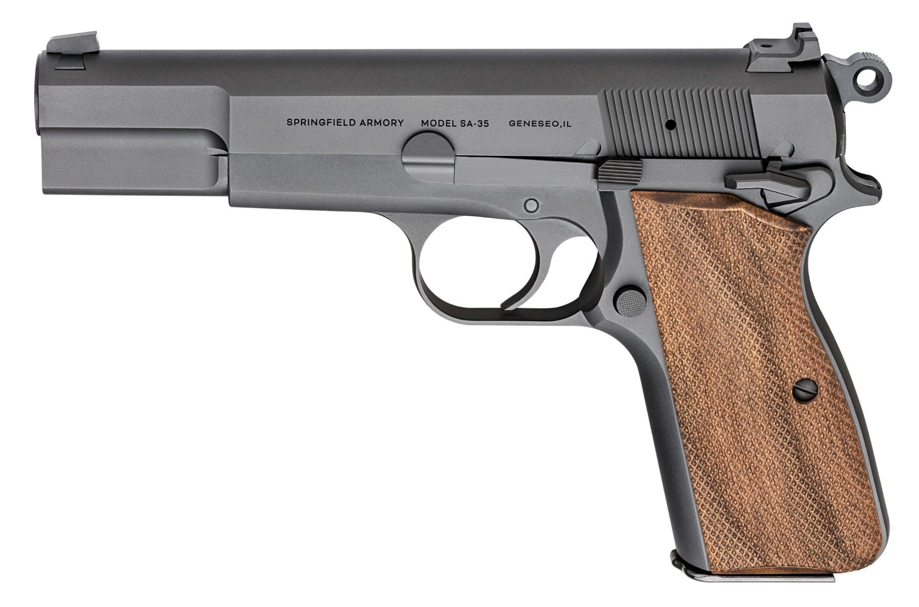 Springfield Armory SA-35 9mm 4.7" Barrel 15-Rounds Walnut Grips - Image 2