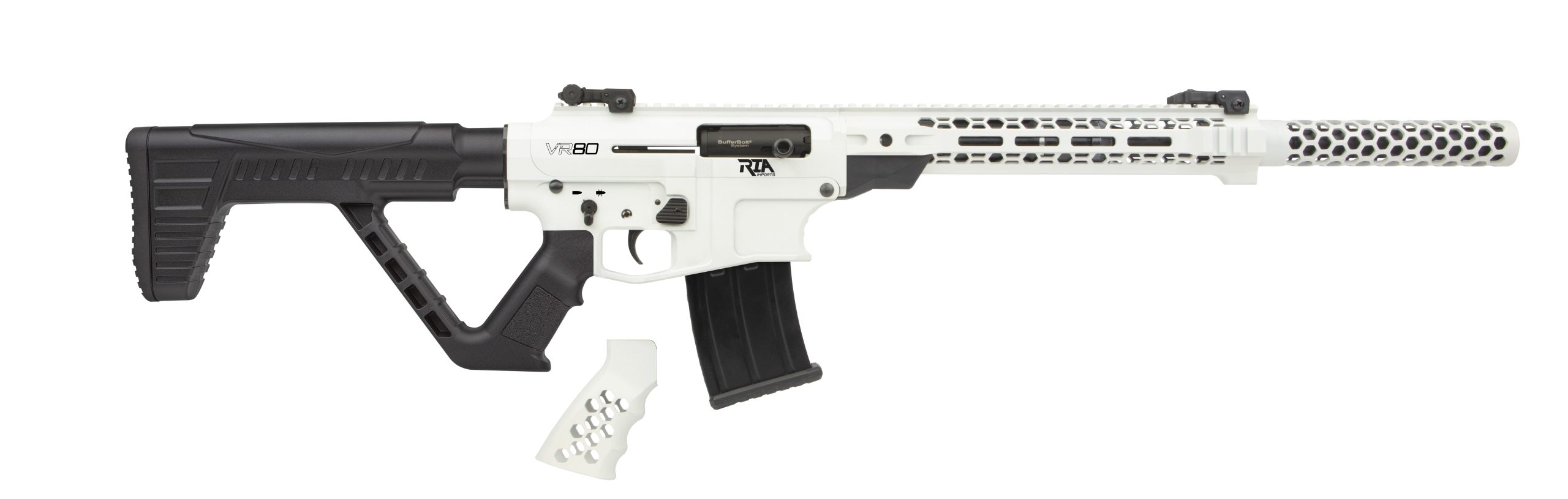 Rock Island Armory VR80 White 12 GA 20" Barrel 3" Chamber 5-Rounds 2 Mags
