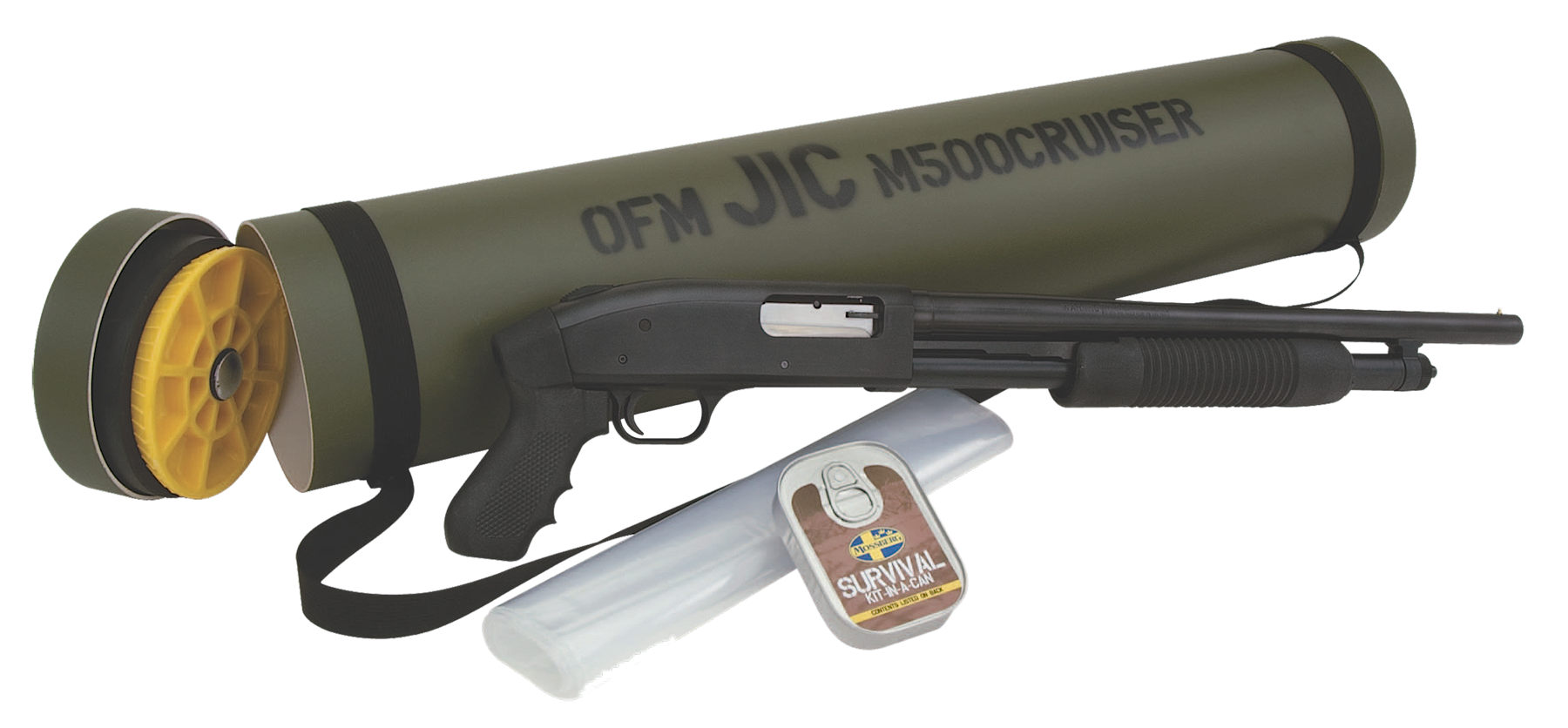 Mossberg 500 Cruiser JIC 12 GA 18.5" Barrel 3"-Chamber 5-Rounds Just-In-Case Can