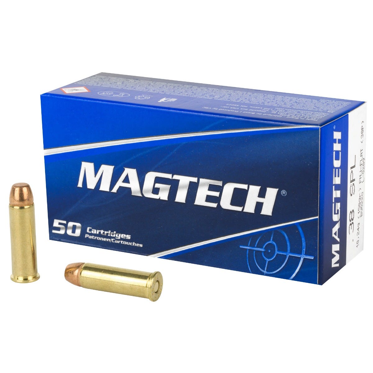 MagTech Range/Training Brass .38 SPL 158-Grain 50-Rounds FMJFP