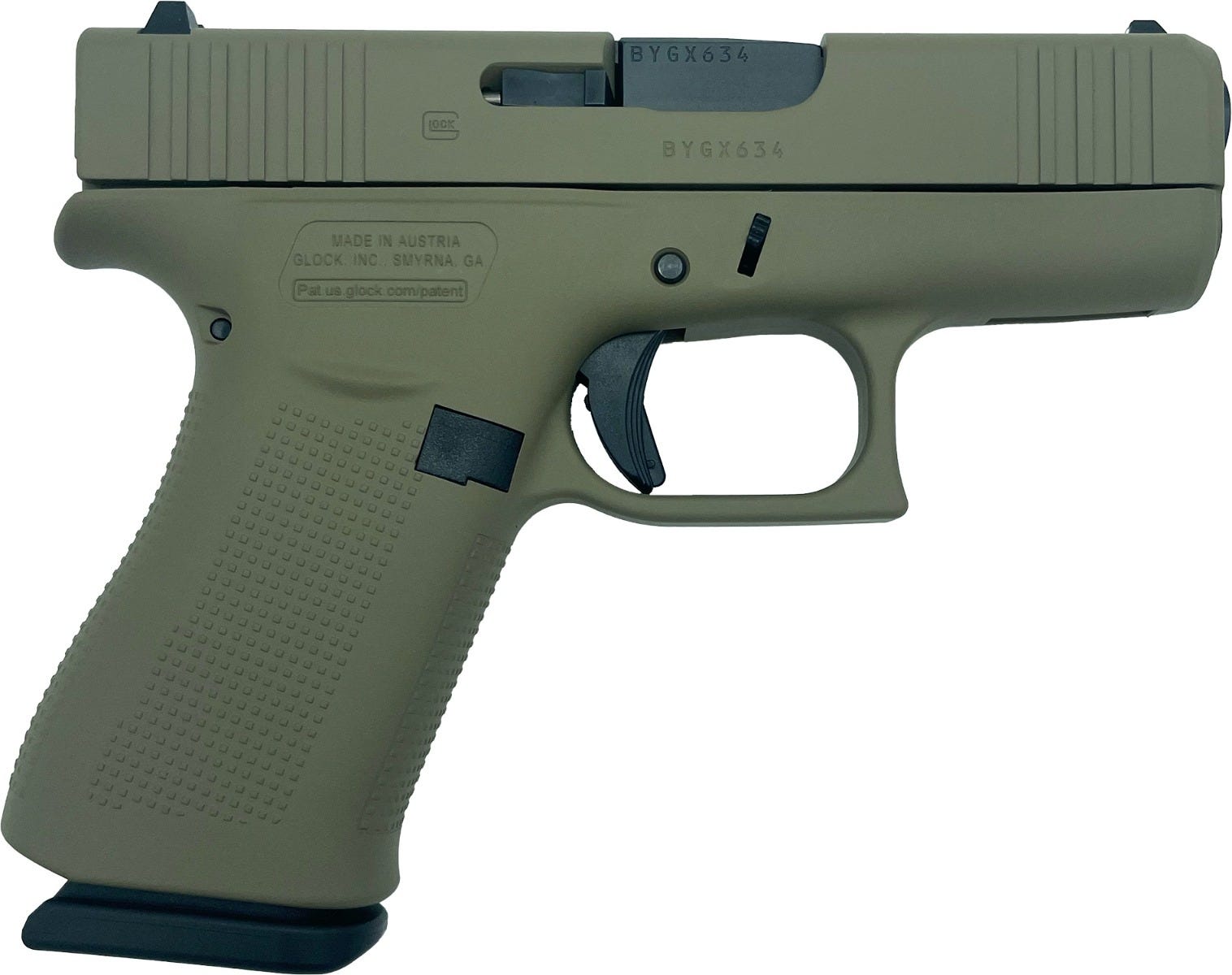 Glock 43X Flat Dark Earth 9mm 3.4" Barrel 10-Rounds LivenGood Exclusive - Image 2