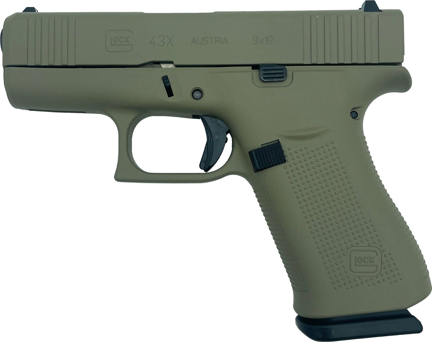 Glock 43X Flat Dark Earth 9mm 3.4" Barrel 10-Rounds LivenGood Exclusive