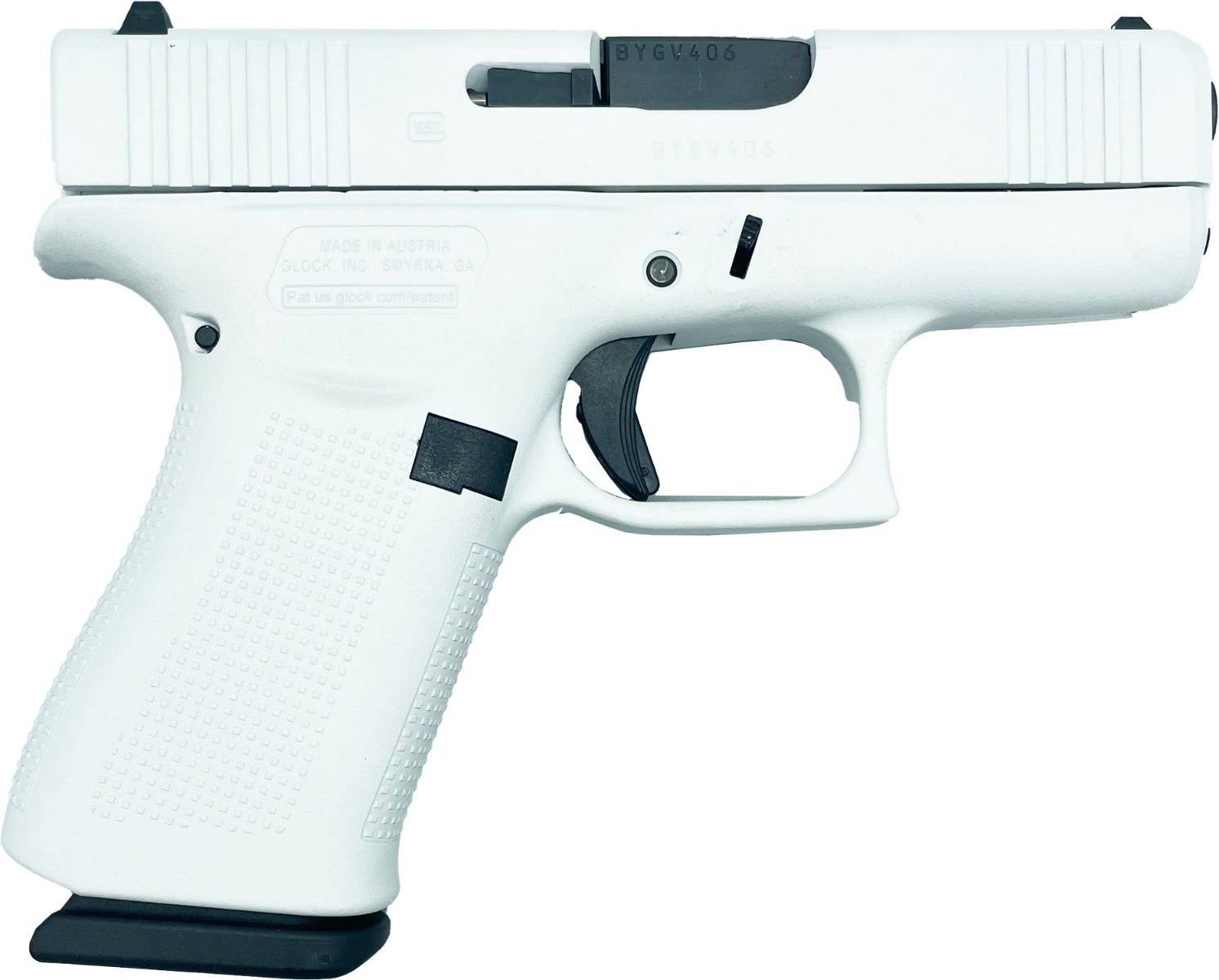 Glock 43X Whiteout 9mm 3.4" Barrel 10-Rounds LivenGood Exclusive