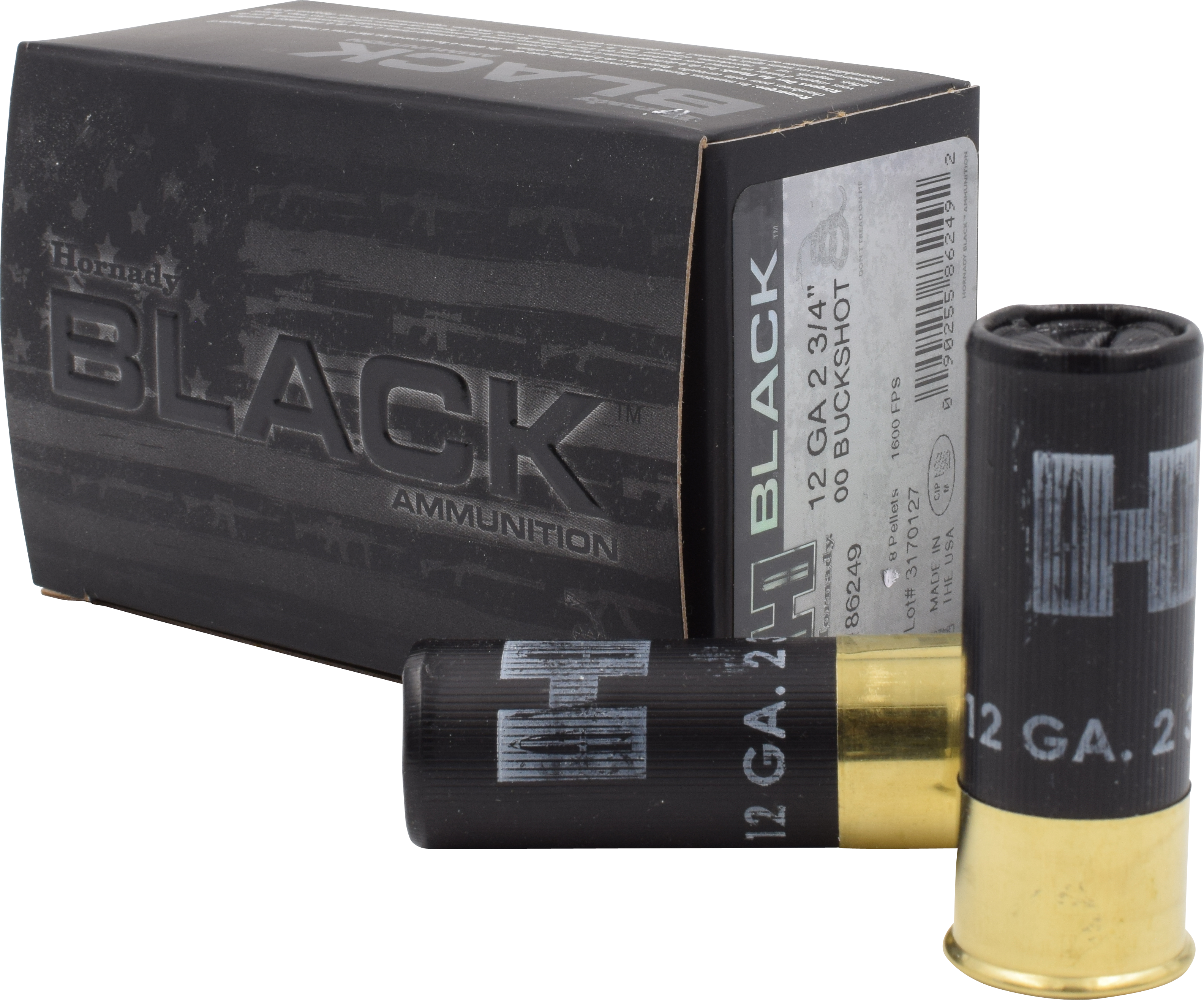 Hornady Black Buckshot 12 GA 00 Buck 10-Rounds 2.75"