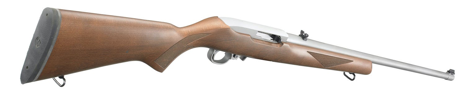 Ruger 10/22 Sporter Stainless / Hardwood .22 LR 22" Barrel 10-Rounds - Image 3