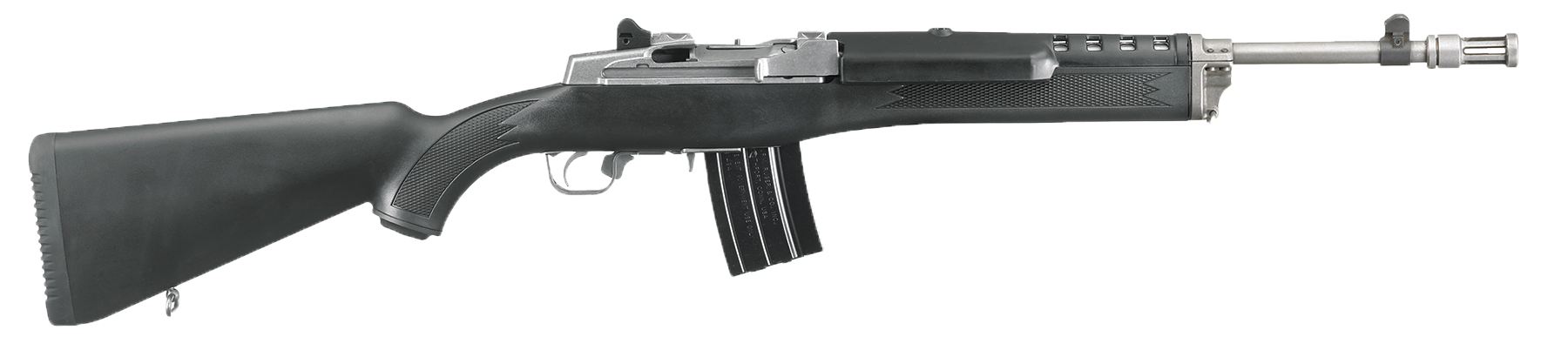 Ruger Mini-14 Tactical Stainless/Black 5.56 NATO/.223 Rem 16.12" Threaded Barrel 20-Rounds 2 Mags