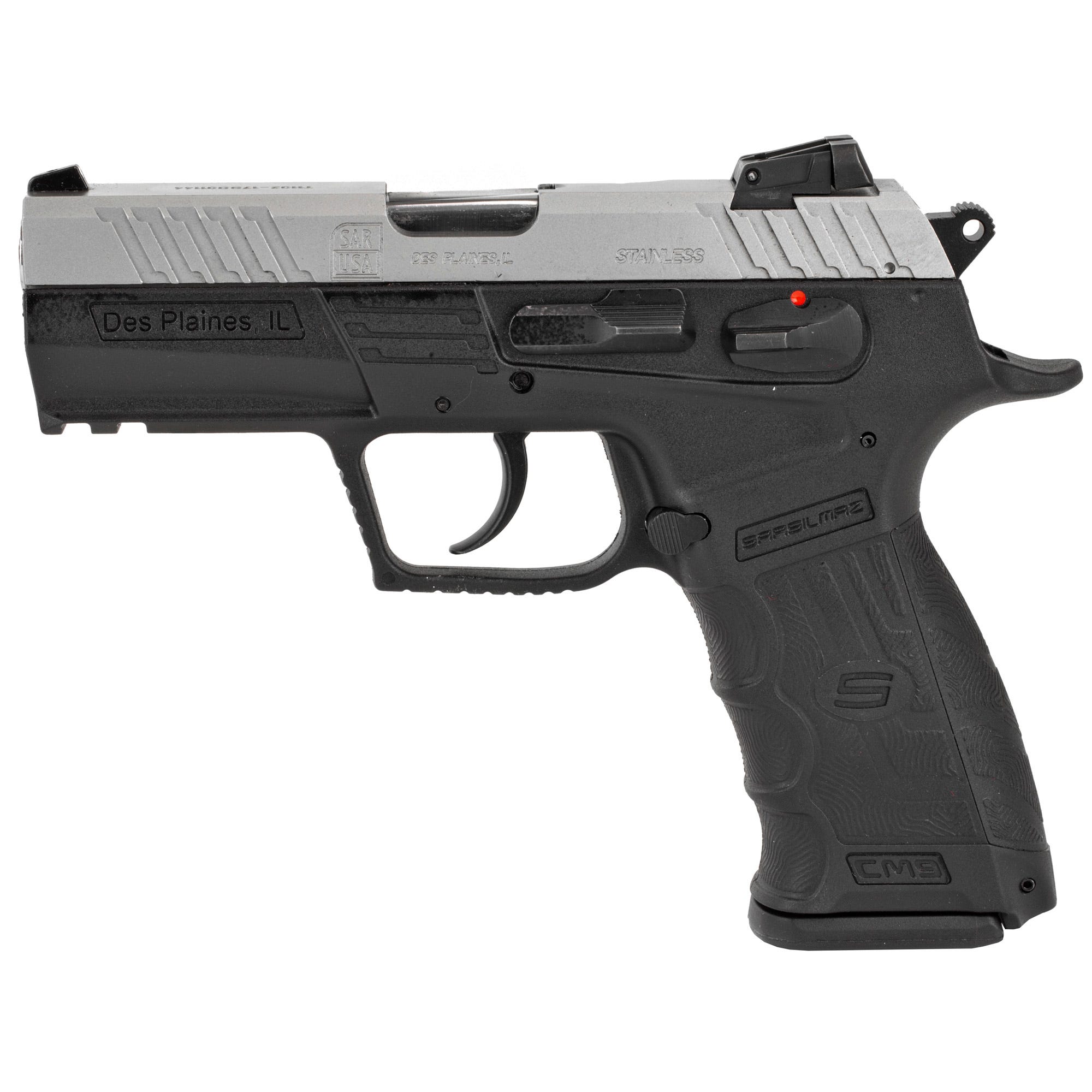SAR USA CM9 Pistol 9mm 3.80" Barrel 17-Rounds 3-Dot Contrast Sights - Image 2