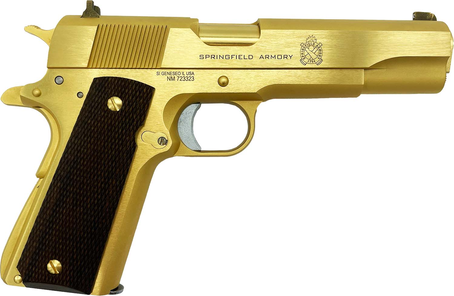 Springfield Armory Mil-Spec 24 Carat Gold .45 ACP 5" Barrel 7-Rounds LivenGood Exclusive