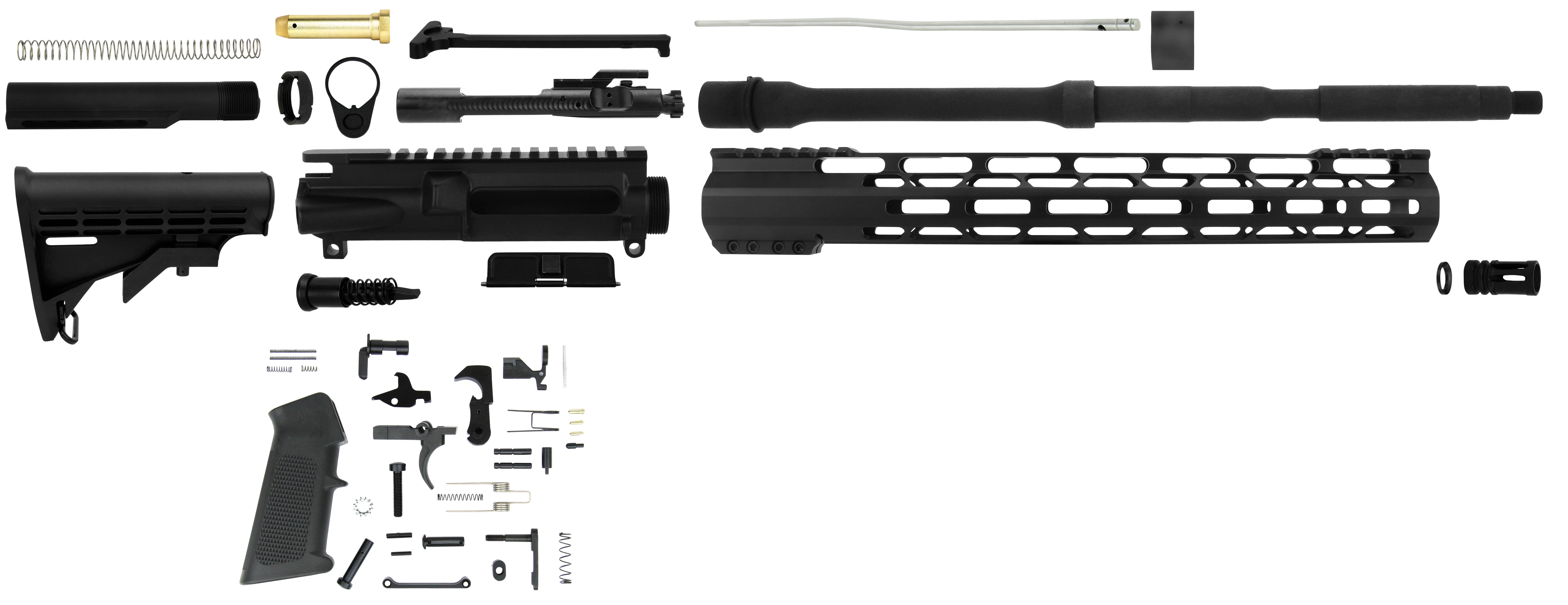 TacFire Unassembled Rifle Kit 5.56 NATO / .223 Rem 16" Barrel