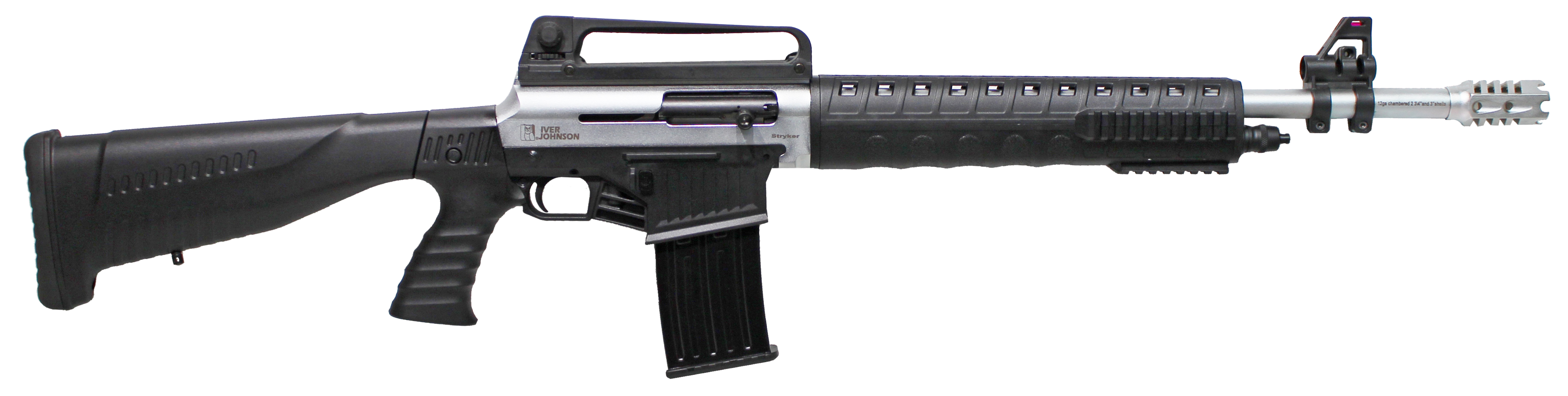 Iver Johnson Stryker Nickel 12 GA 20" Barrel 3" Chamber 5-Rounds