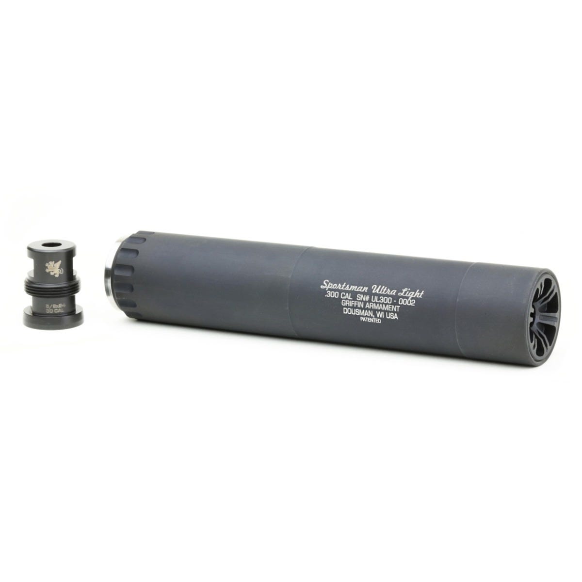 Griffin Sportsman 300 Suppressor 30 Cal 8.6 inch 17-4PH Stainless Steel