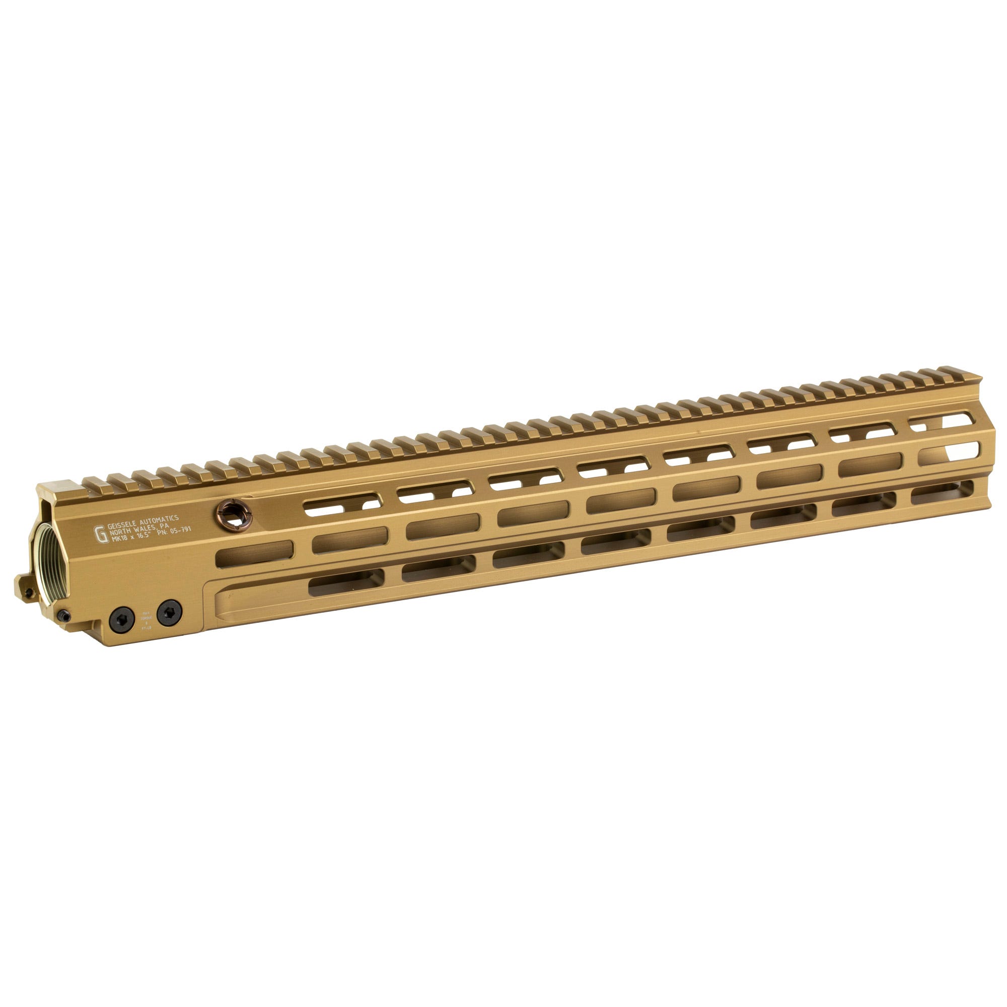 Geissele Automatics MK18 Super Modular Rail Desert Dirt 16" M-LOK - Image 2