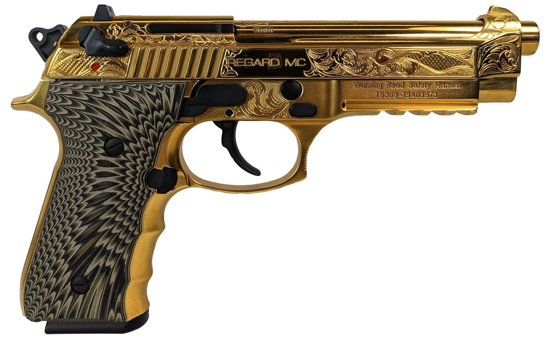 EAA Girsan Regard MC Deluxe Gold 9mm 4.9" Barrel 18-Rounds