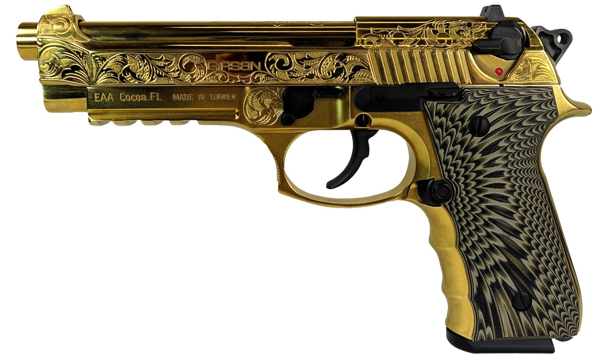 EAA Girsan Regard MC Deluxe Gold 9mm 4.9" Barrel 18-Rounds - Image 2
