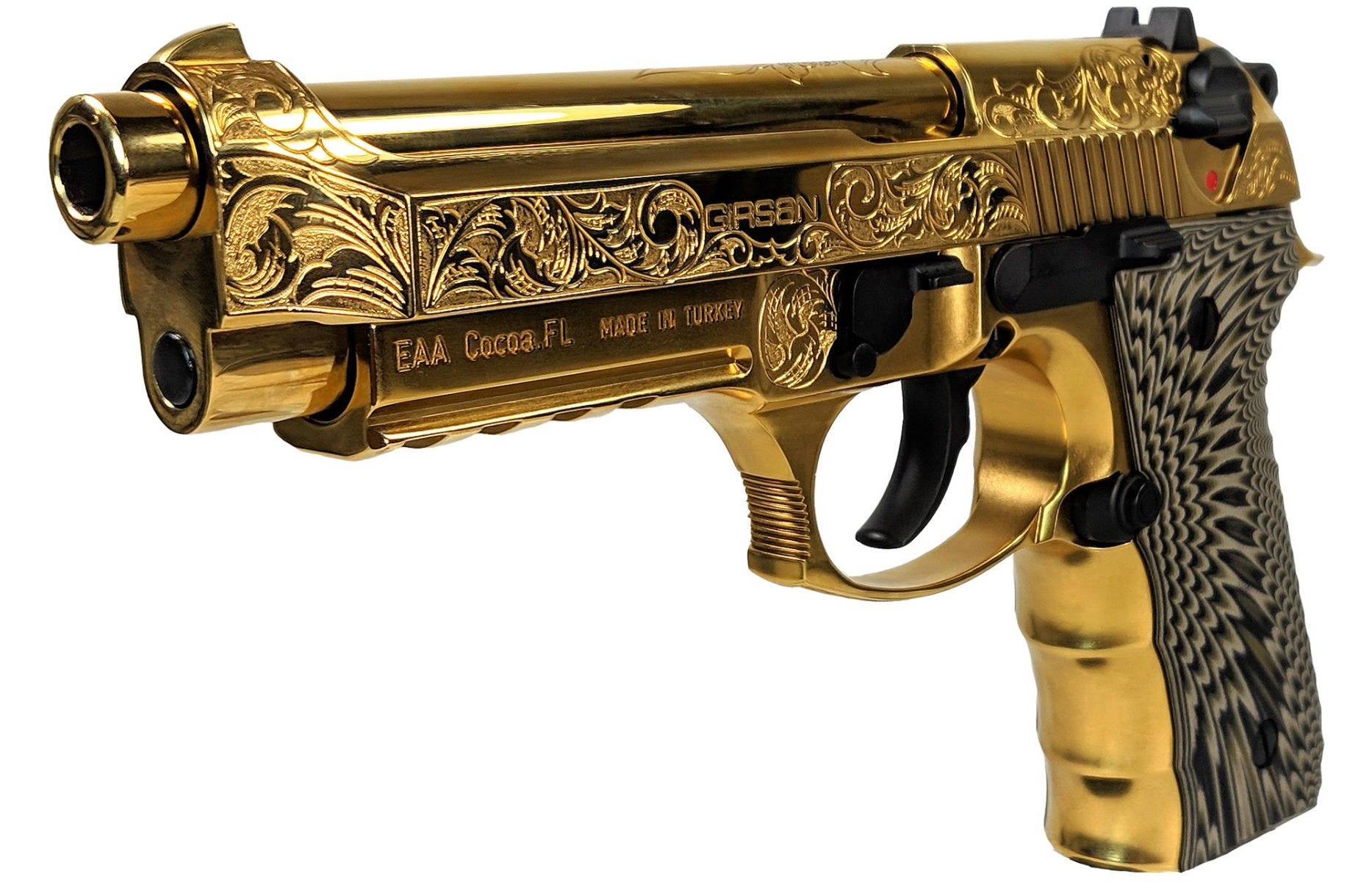 EAA Girsan Regard MC Deluxe Gold 9mm 4.9" Barrel 18-Rounds - Image 3