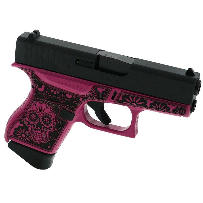 Glock 43 Custom "Sugar Skull Pink Medusa" 9mm 3.4" Barrel 6-Rounds - Image 3