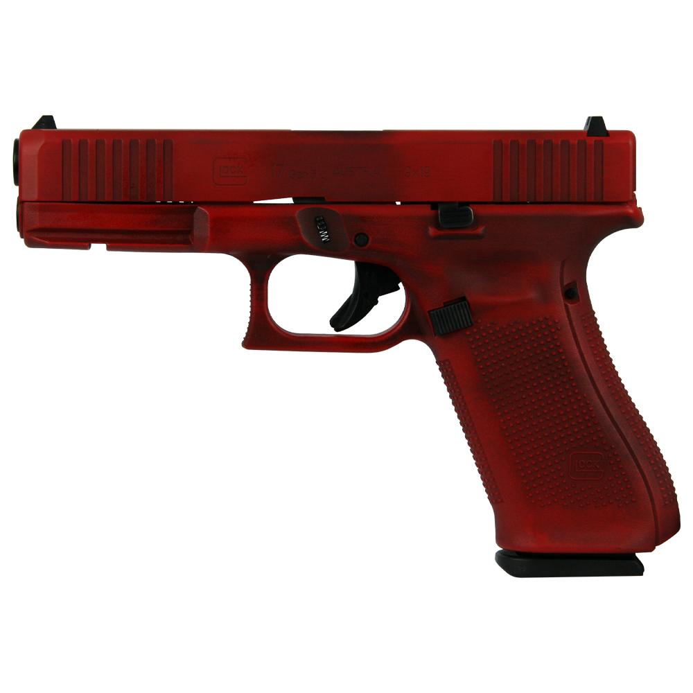 Glock 17 Gen 5 Distressed Red 9mm 4.49" Barrel 17-Rounds 3 Mags - Image 2