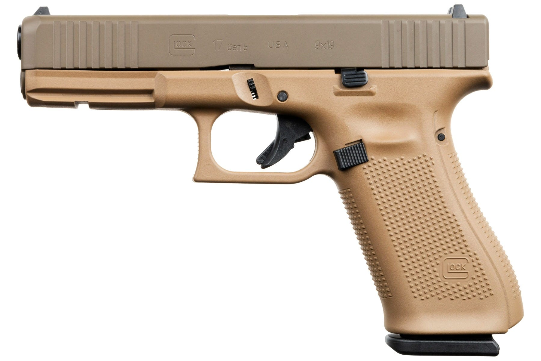 Glock 17 Gen 5 Dark Earth 9mm 4.49" Barrel 17-Rounds Brown Slide - Image 2