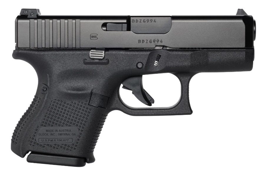 Glock 26 Gen 3 9mm 3.43" 10 Rounds Glock Night Sights
