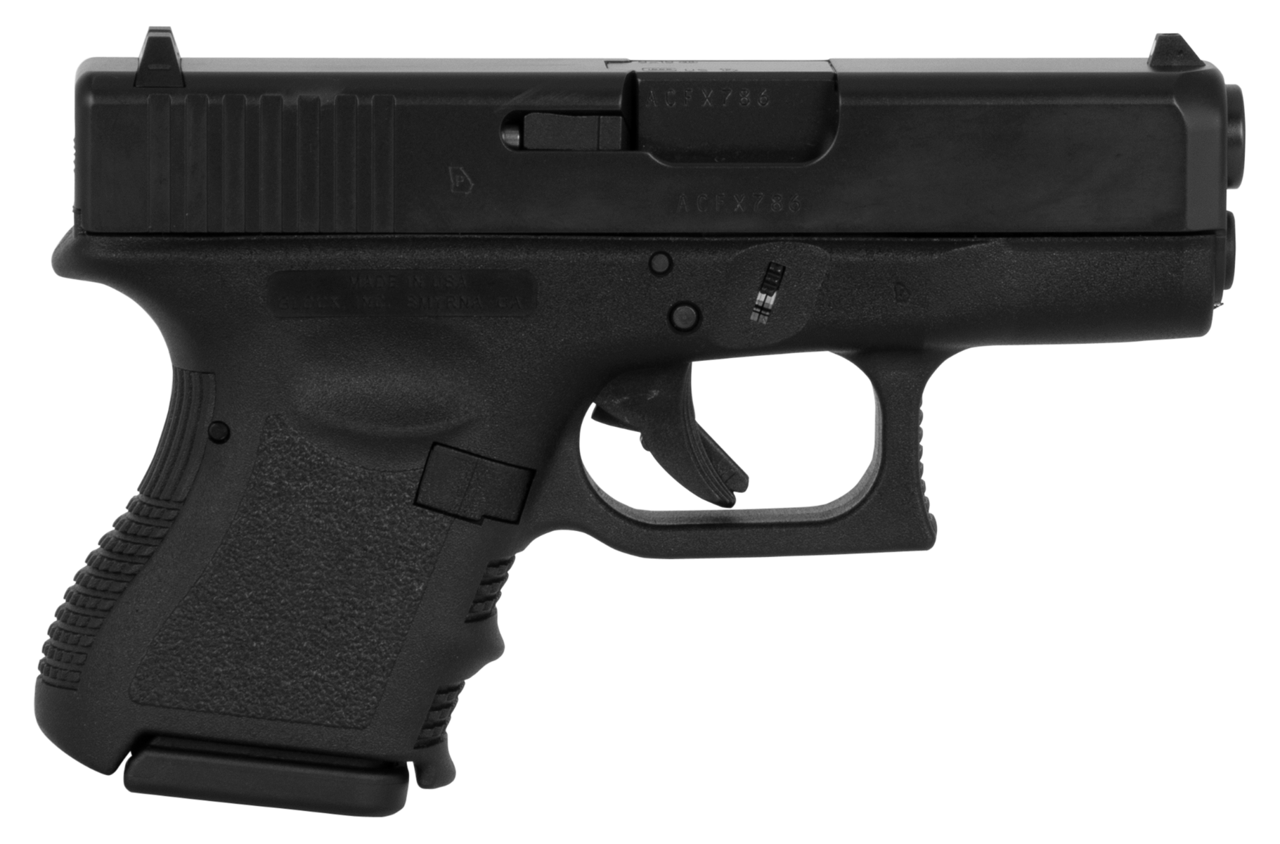 Glock 26 Gen3 9mm 3.46" Barrel 10-Rounds