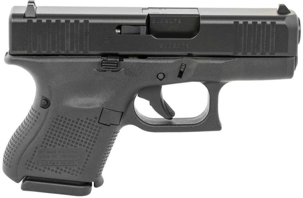 Glock 27 Gen 5 Black .40 SW 3.43" Barrel 9-Rounds Fixed Sights