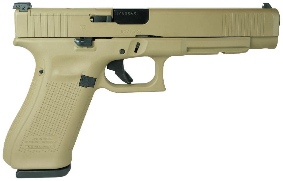 Glock 34 Gen5 MOS Flat Dark Earth 9mm 5.31" Barrel 17-Rounds