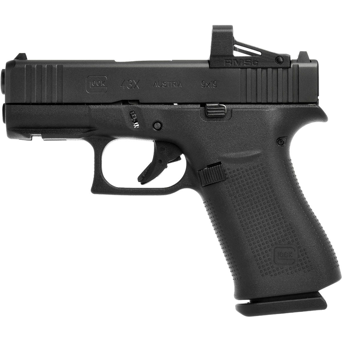 Glock 43X MOS 9mm 3.41" Barrel 10-Rounds Shield RMS-c Optic - Image 2