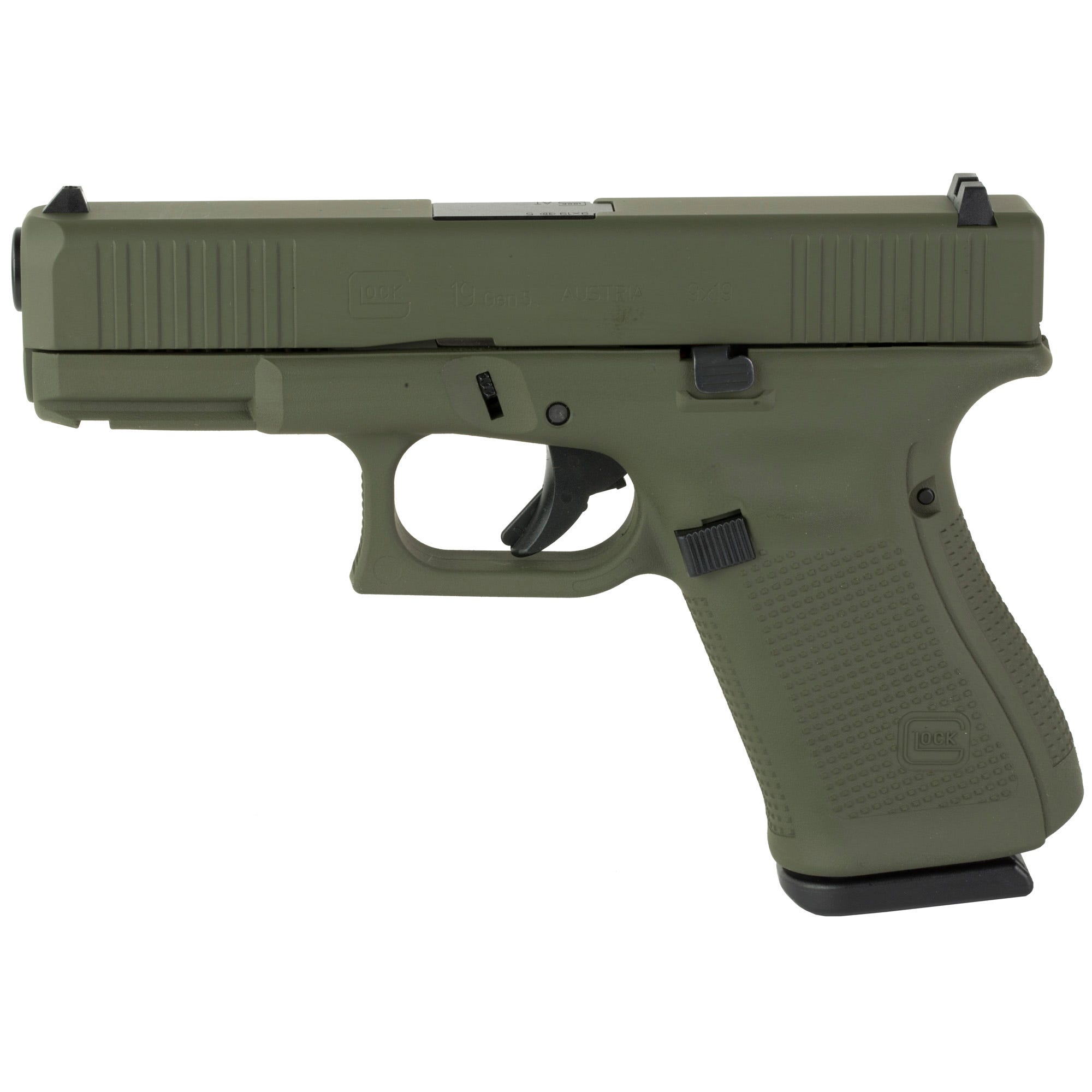 Glock 19 Gen5 OD Green 9mm 4.02" Barrel 15-Rounds - Image 3
