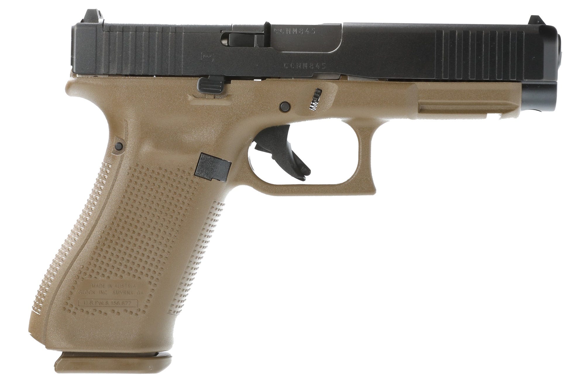 Glock G47 G5 MOS Flat Dark Earth / Black 9mm 4.49" Barrel 17-Rounds