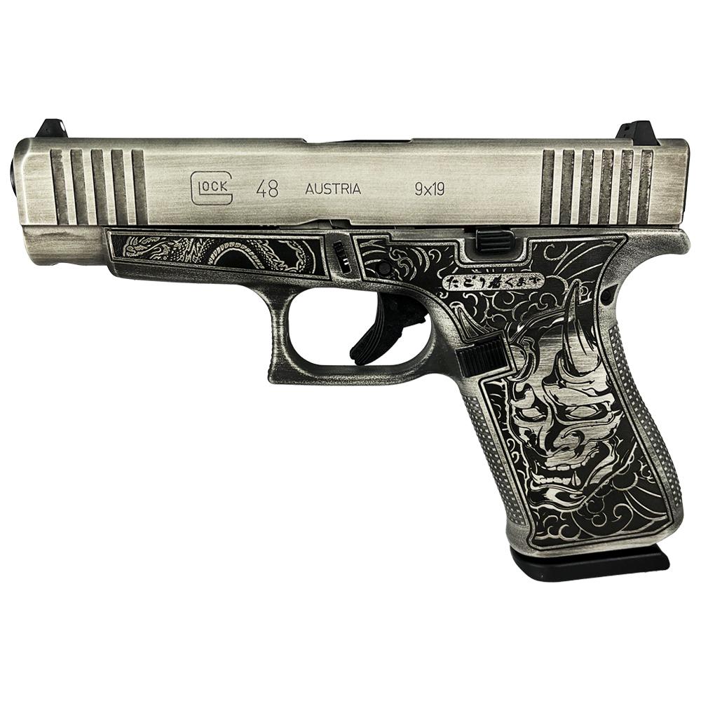 Glock 48 Custom "Battle Worn Slide/Bushido Frame" 9mm 4.17" Barrel 10-Rounds - Image 3