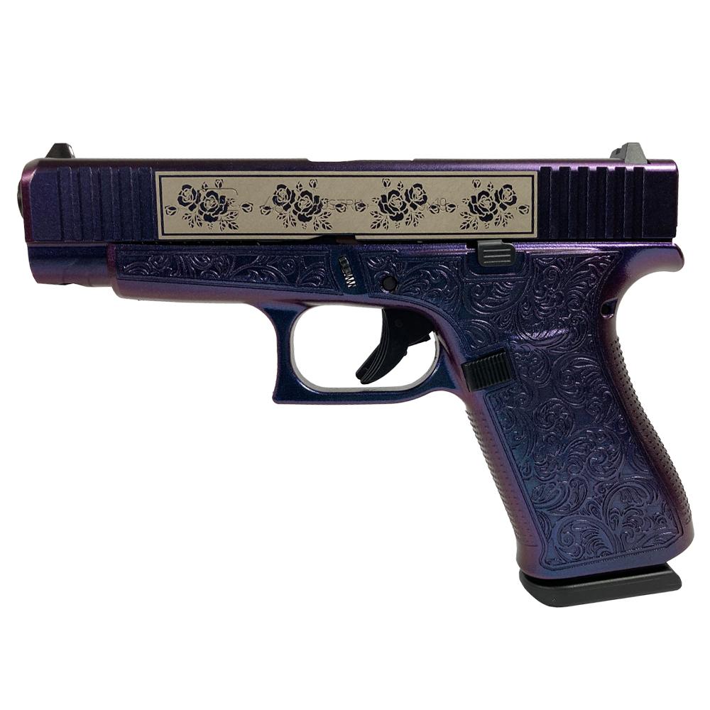 Glock 48 Gen 5 Custom "Glock & Roses" Mongoose Purple 9mm 4.17" Barrel 10-Rounds - Image 3