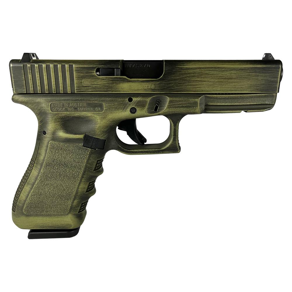Glock 17 Gen 3 Custom "Bazooka Green Destressed" 9mm 4.49" Barrel 17-Rounds - Image 2
