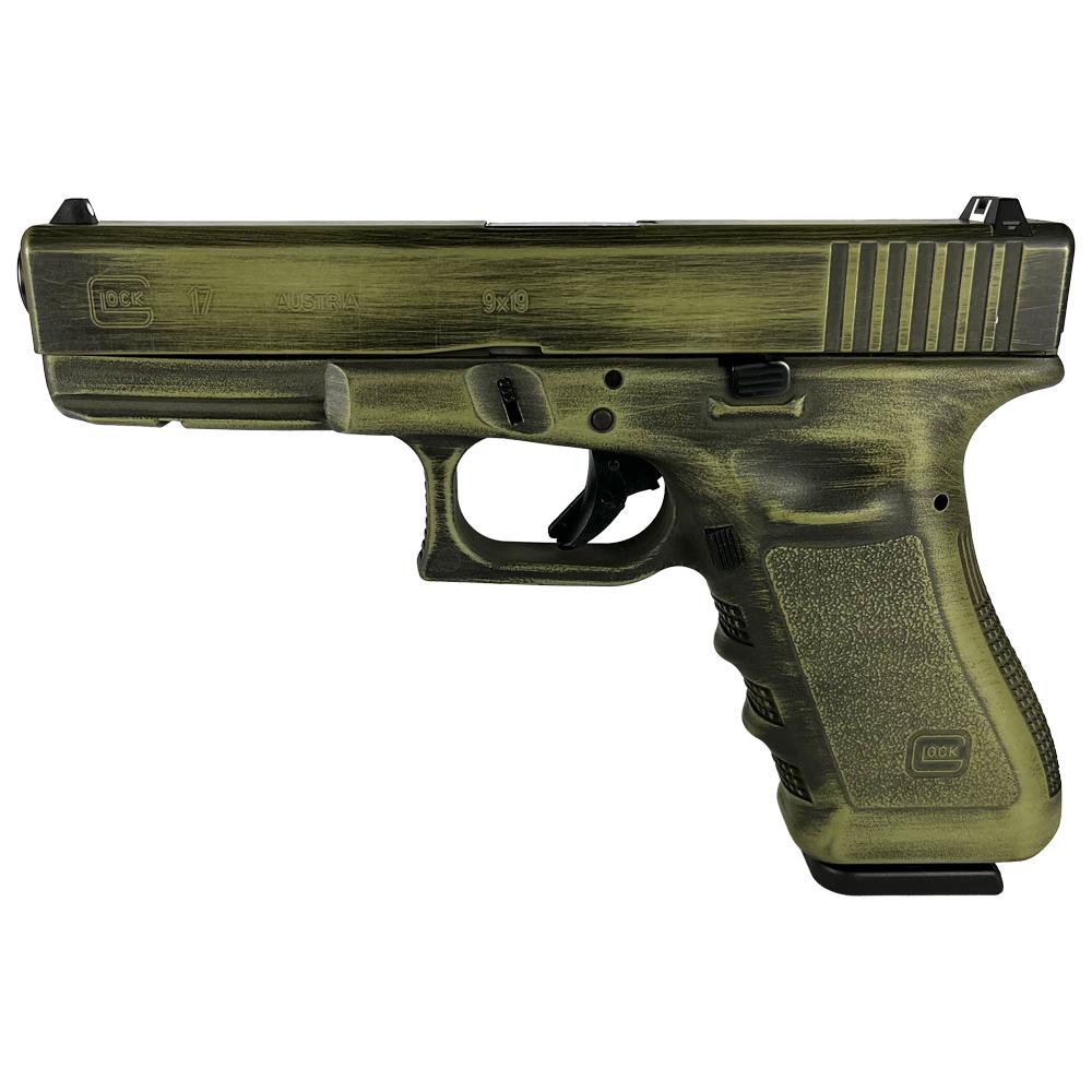 Glock 17 Gen 3 Custom "Bazooka Green Destressed" 9mm 4.49" Barrel 17-Rounds - Image 3