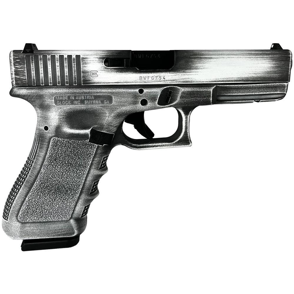 Glock 17 Gen 3 Distressed White 9mm 4.48" Barrel 17-Rounds - Image 2