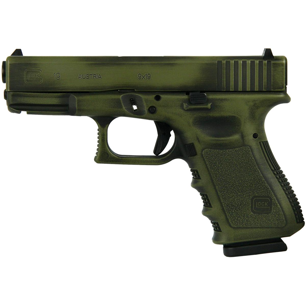 Glock 19 Gen3 Bazooka Green 9mm 4.01" Barrel 15-Rounds - Image 2