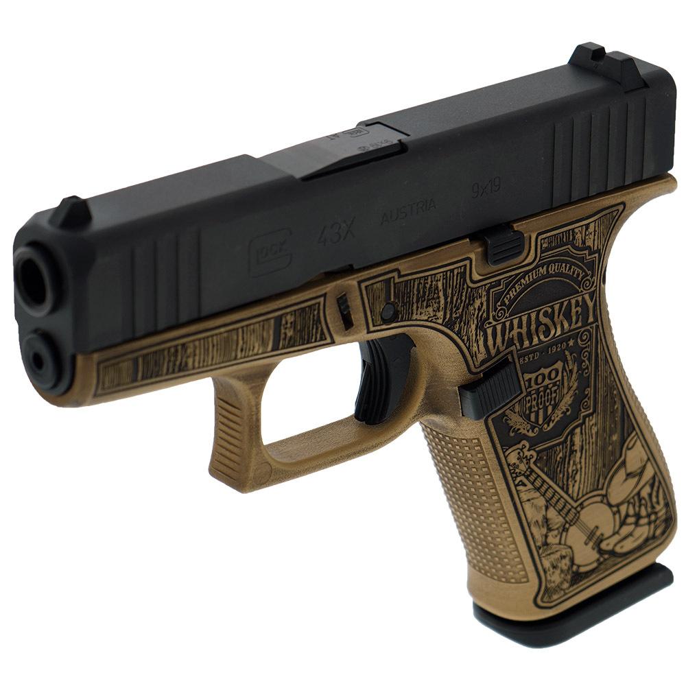 Glock 43X "Country Engraved" Sand 9mm 3.4" Barrel 10-Rounds - Image 5