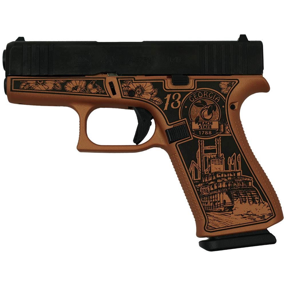 Glock 43x Custom "Georgia Clay" Brown 9mm 3.4" Barrel 10-Rounds - Image 3