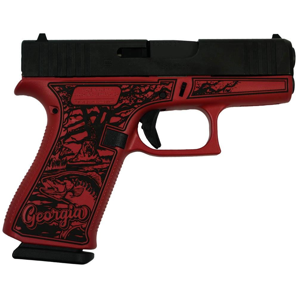 Glock 43x Custom "Georgia Red" 9mm 3.4" Barrel 10-Rounds - Image 2