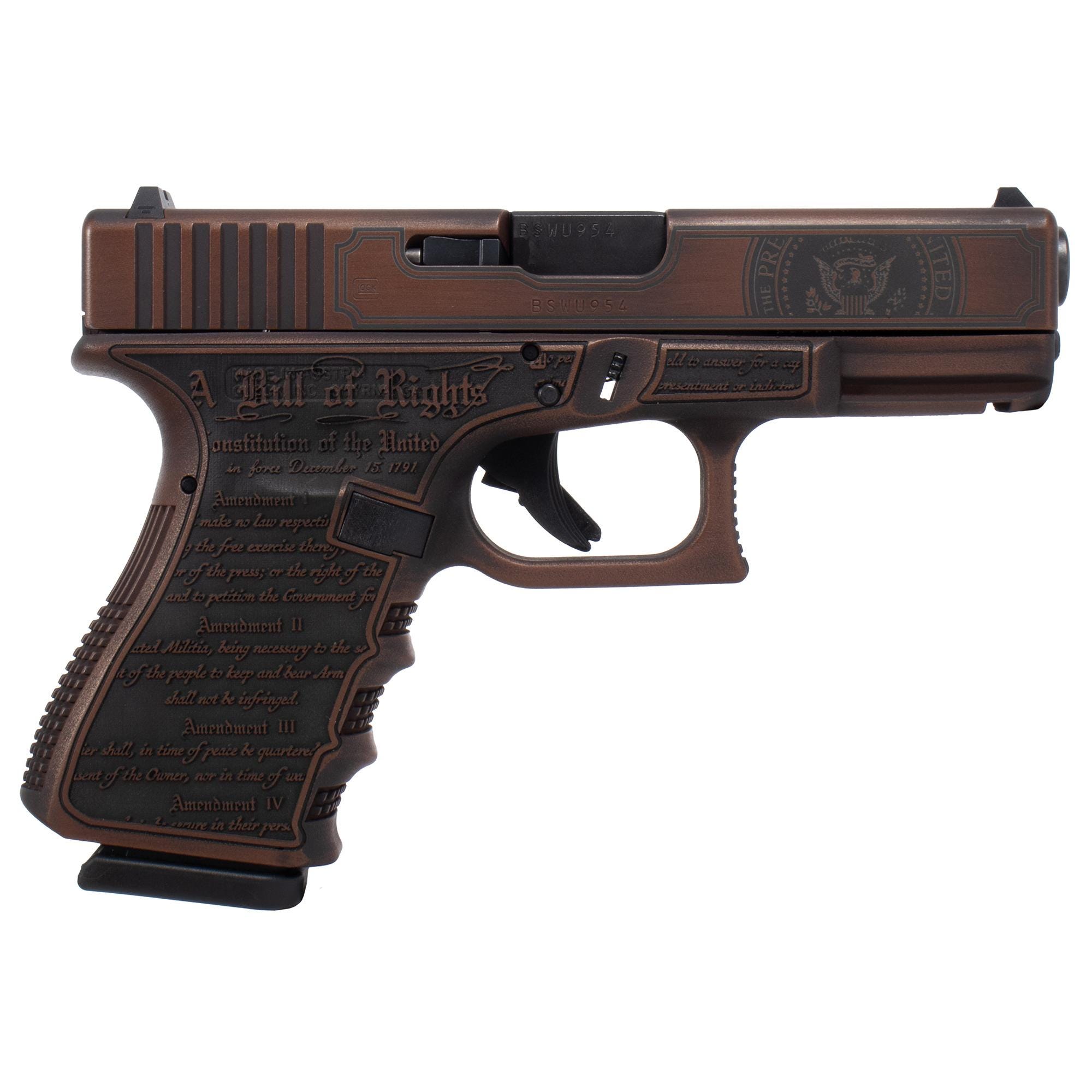 Glock 19 Gen 3 Custom "Trump 2024" Distressed Red 9mm 4.02" Barrel 15-Rounds