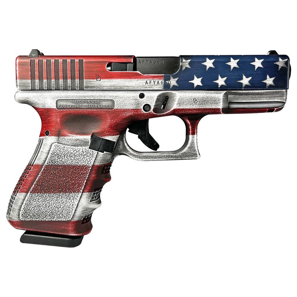 Glock 19 Gen 3 Custom "US Flag" 9mm 4.02" Barrel 15-Rounds - Image 2