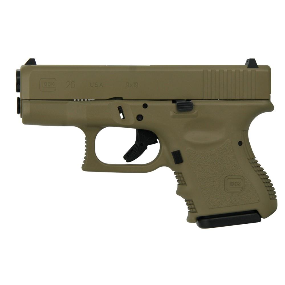 Glock 26 Gen 3 Flat Dark Earth 9mm 3.43" Barrel 10-Rounds 2 Mags - Image 2