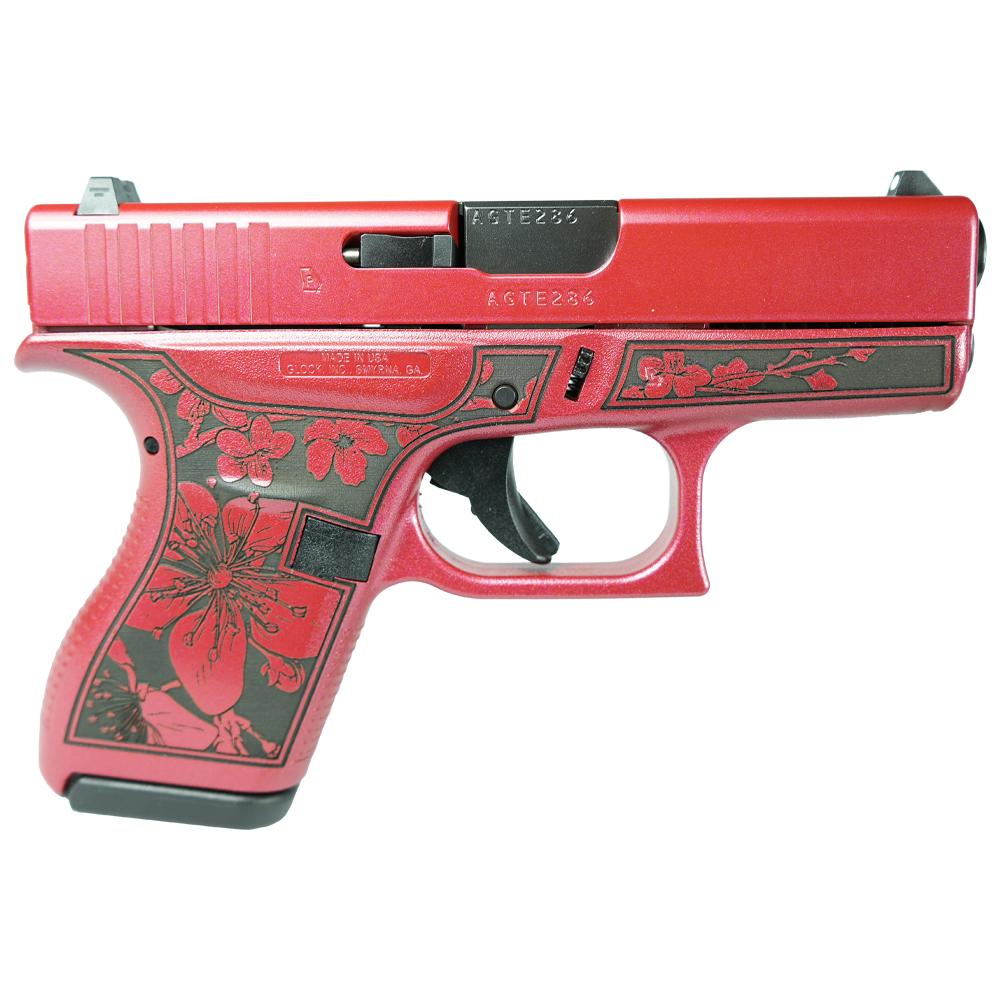 Glock 42 Custom "Cherry Blossom Medusa Pink" .380 ACP 3.25" Barrel 6-Rounds - Image 2