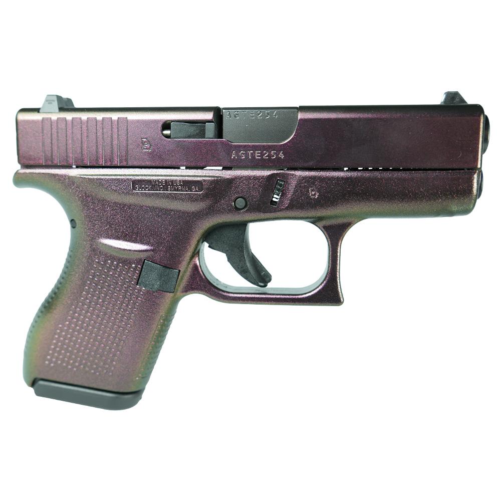 Glock 42 Custom "Shimmering Razorback" .380 ACP 3.25" Barrel 6-Rounds - Image 2