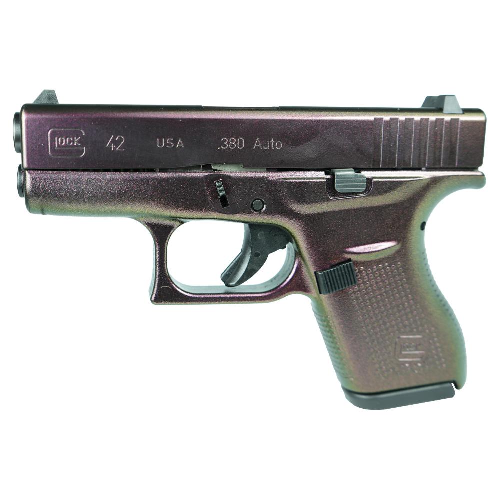 Glock 42 Custom "Shimmering Razorback" .380 ACP 3.25" Barrel 6-Rounds - Image 3